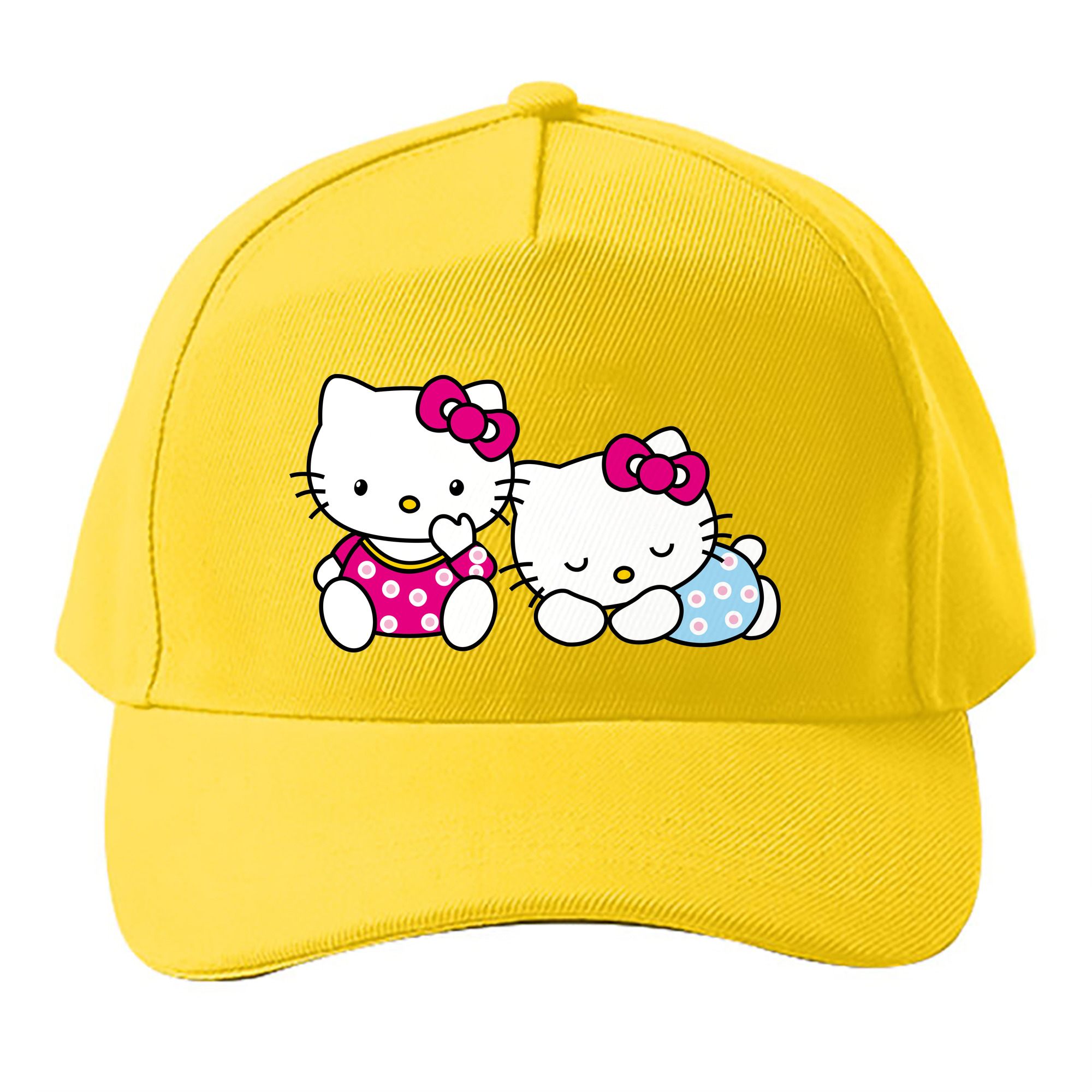 （画像用） Hello Kitty ハローキティ ベースボールキャップ 綿100％ 男女兼用 帽子 スポーツ